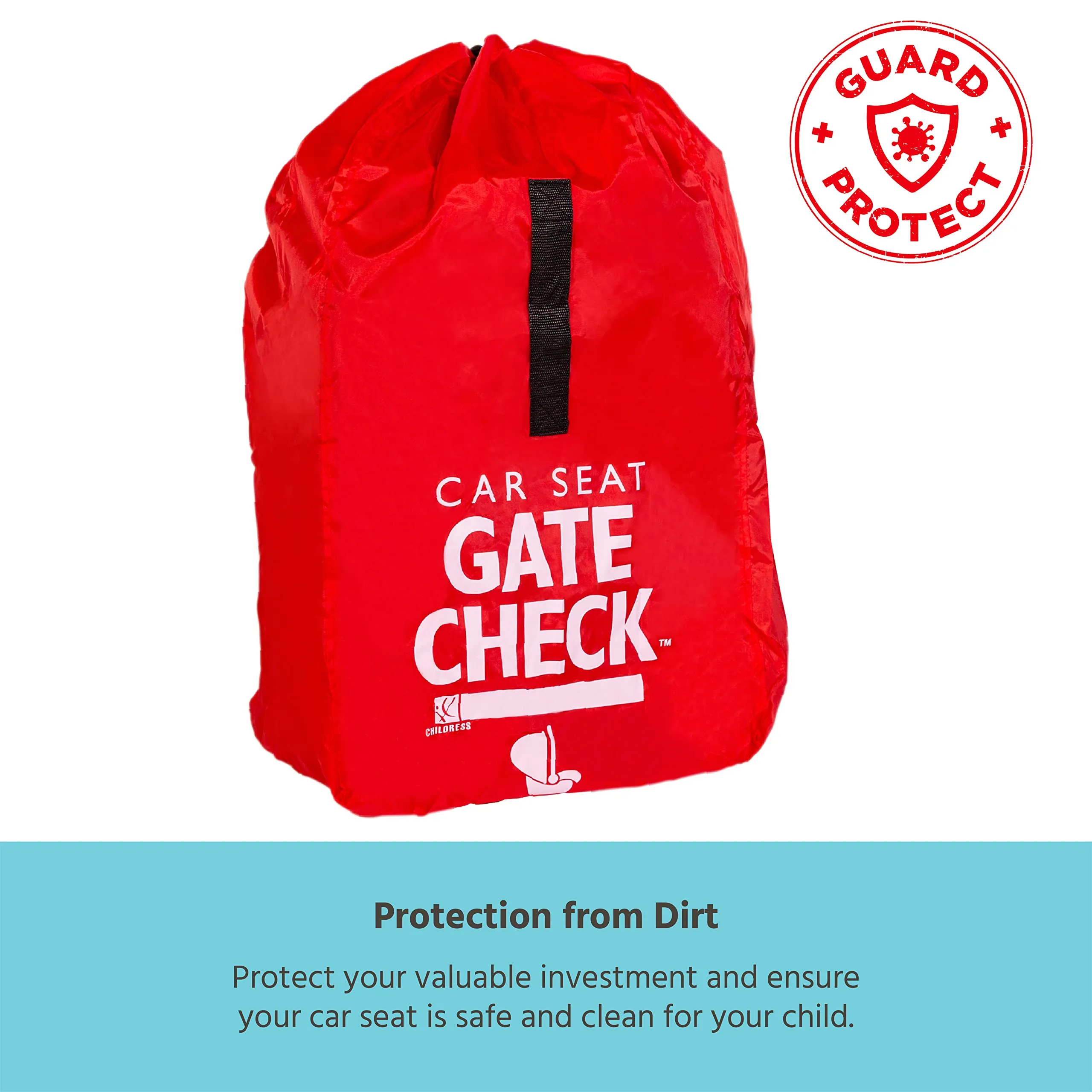 J.L Childress Gate Check Bag for Car Seats - Air Travel Bag - Fits Convertible Car Seats, Infant carriers & Booster Seats  