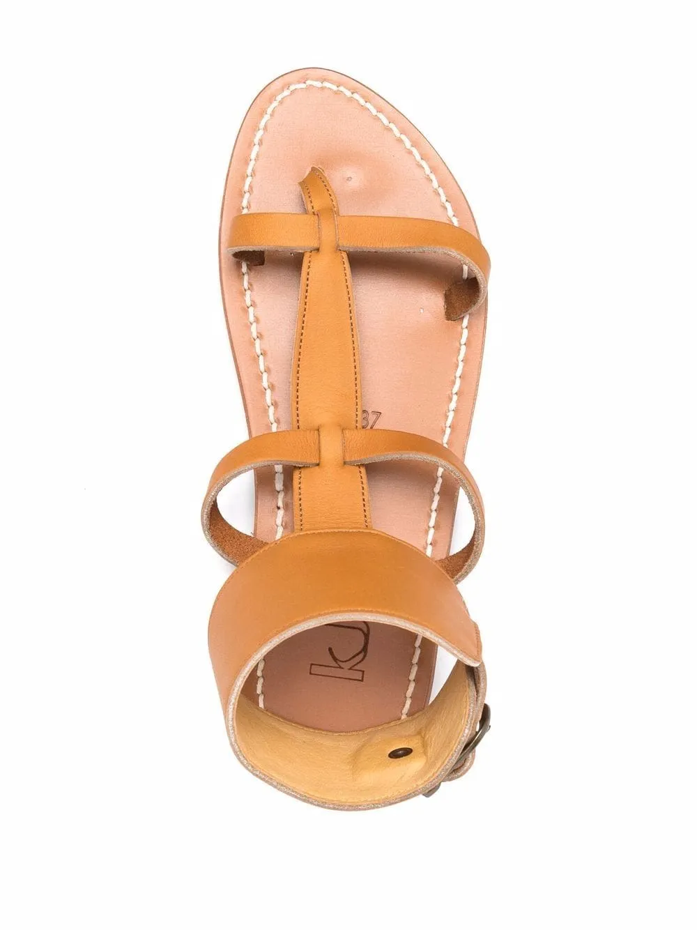 K Jacques St Tropez    K Jacques St Tropez Caravelle Leather Flat Sandals