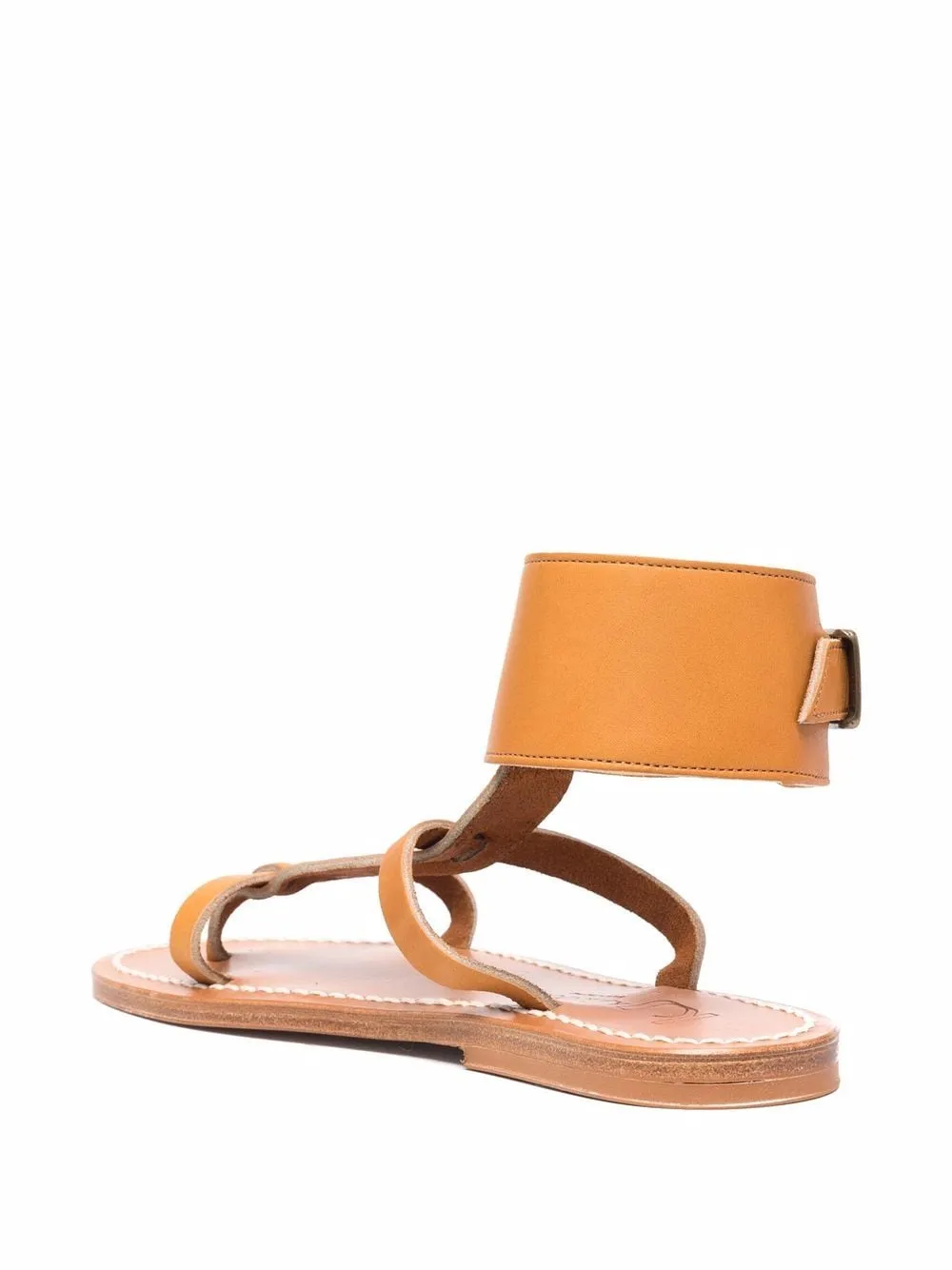 K Jacques St Tropez    K Jacques St Tropez Caravelle Leather Flat Sandals