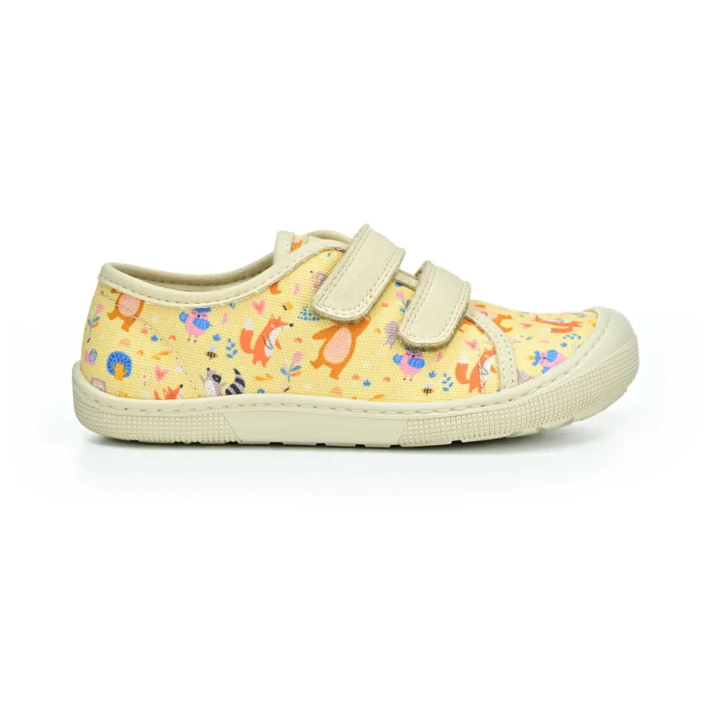 Koel4kids Dud Textile Bear beige 07M035.50B-850 barefoot sneakers