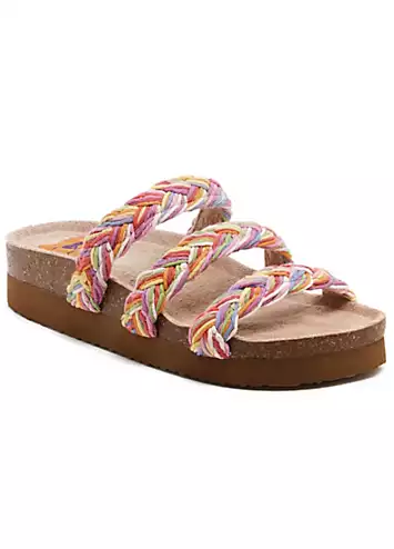 Ladies Multicoloured Ashley String Braid Sandals by Rocket Dog | Look Again