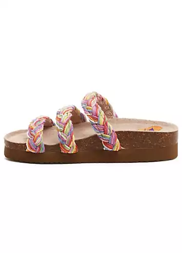 Ladies Multicoloured Ashley String Braid Sandals by Rocket Dog | Look Again