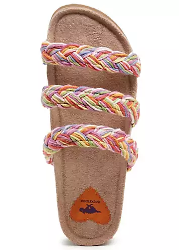 Ladies Multicoloured Ashley String Braid Sandals by Rocket Dog | Look Again