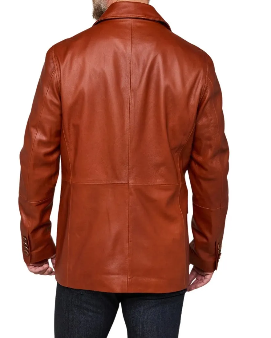 Leather Cargo Jacket