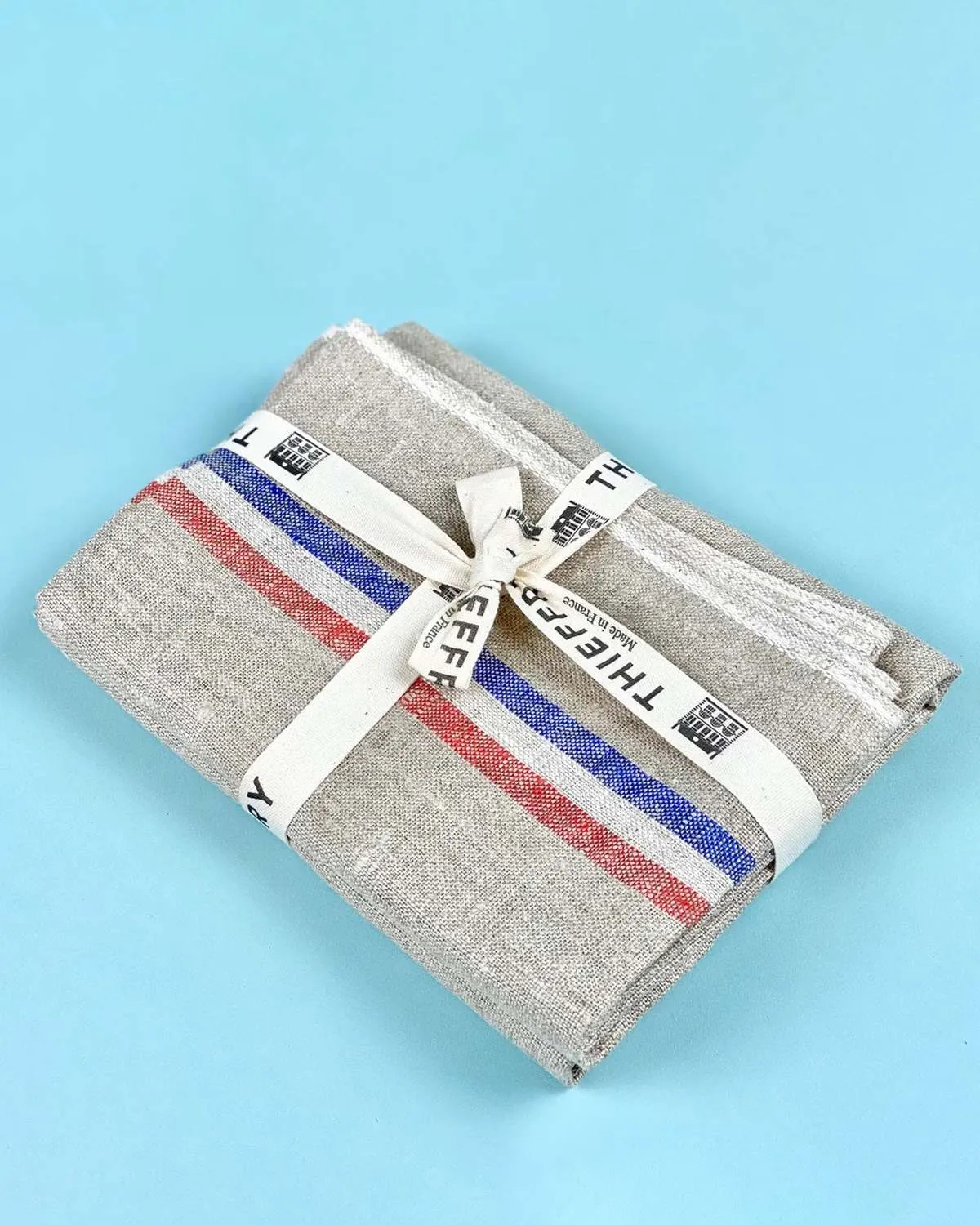 Linen Dish Towels - French Flag