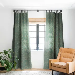 Lost Desert Green Blackout Window Curtains (DS) DD