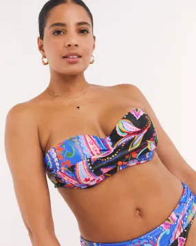 MAGISCULPT Underwired Bandeau Bikini Top | Simply Be