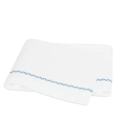 Matouk Hatch Cotton Flat Sheet, Twin