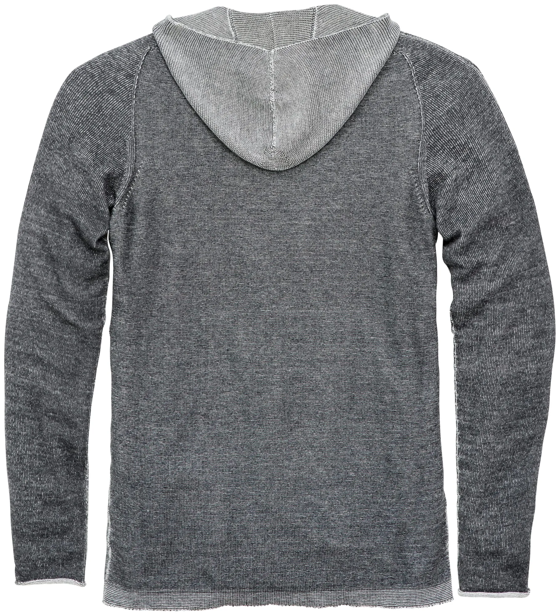 Men knitted hoodie, Anthracite gray | Manufactum