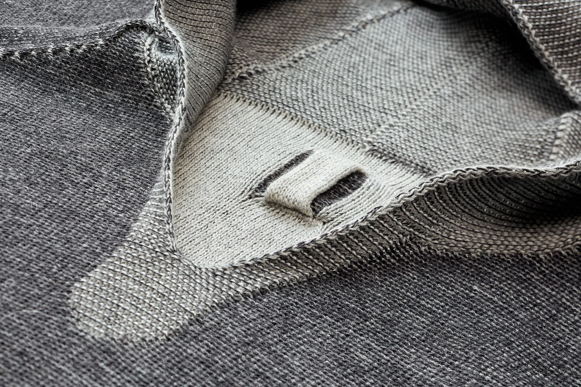 Men knitted hoodie, Anthracite gray | Manufactum