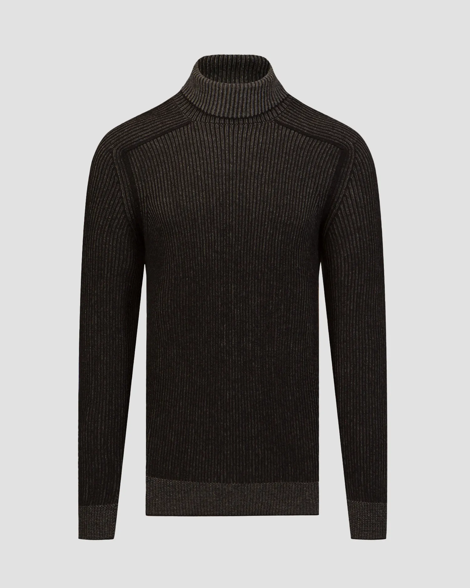 Men's black cashmere turtleneck jumper Sease kt030xg006-n61