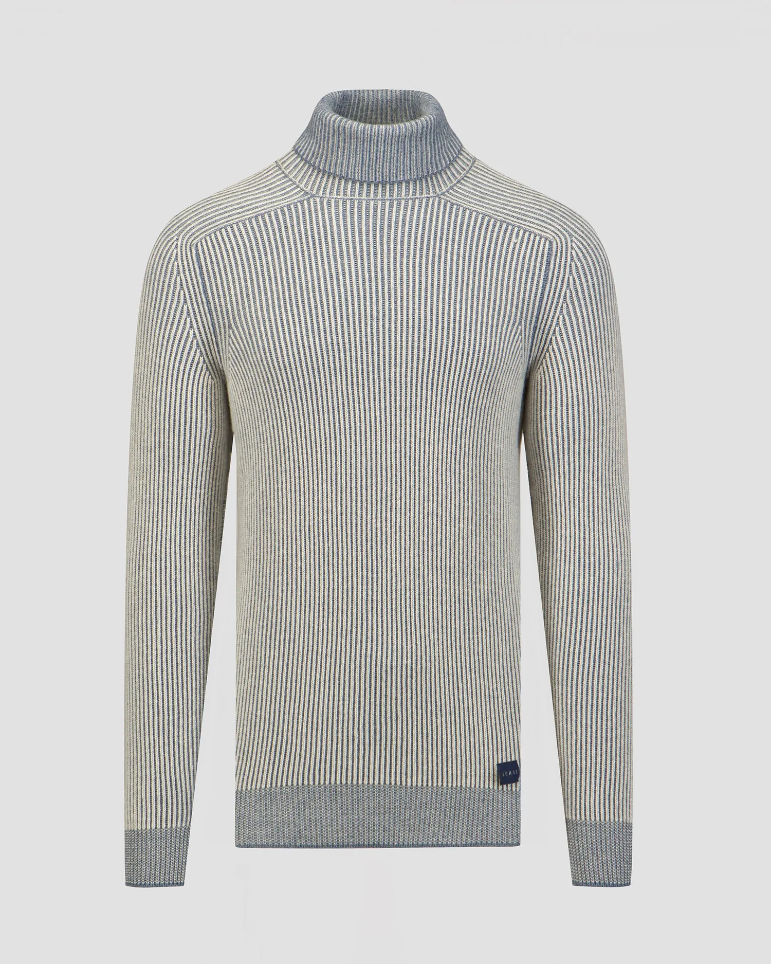 Men's blue cashmere turtleneck jumper Sease kt030xg006-n53