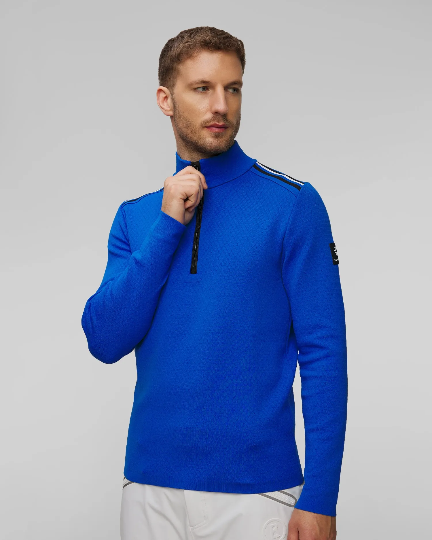 Men's blue technical turtleneck Newland Heracles N33933-59