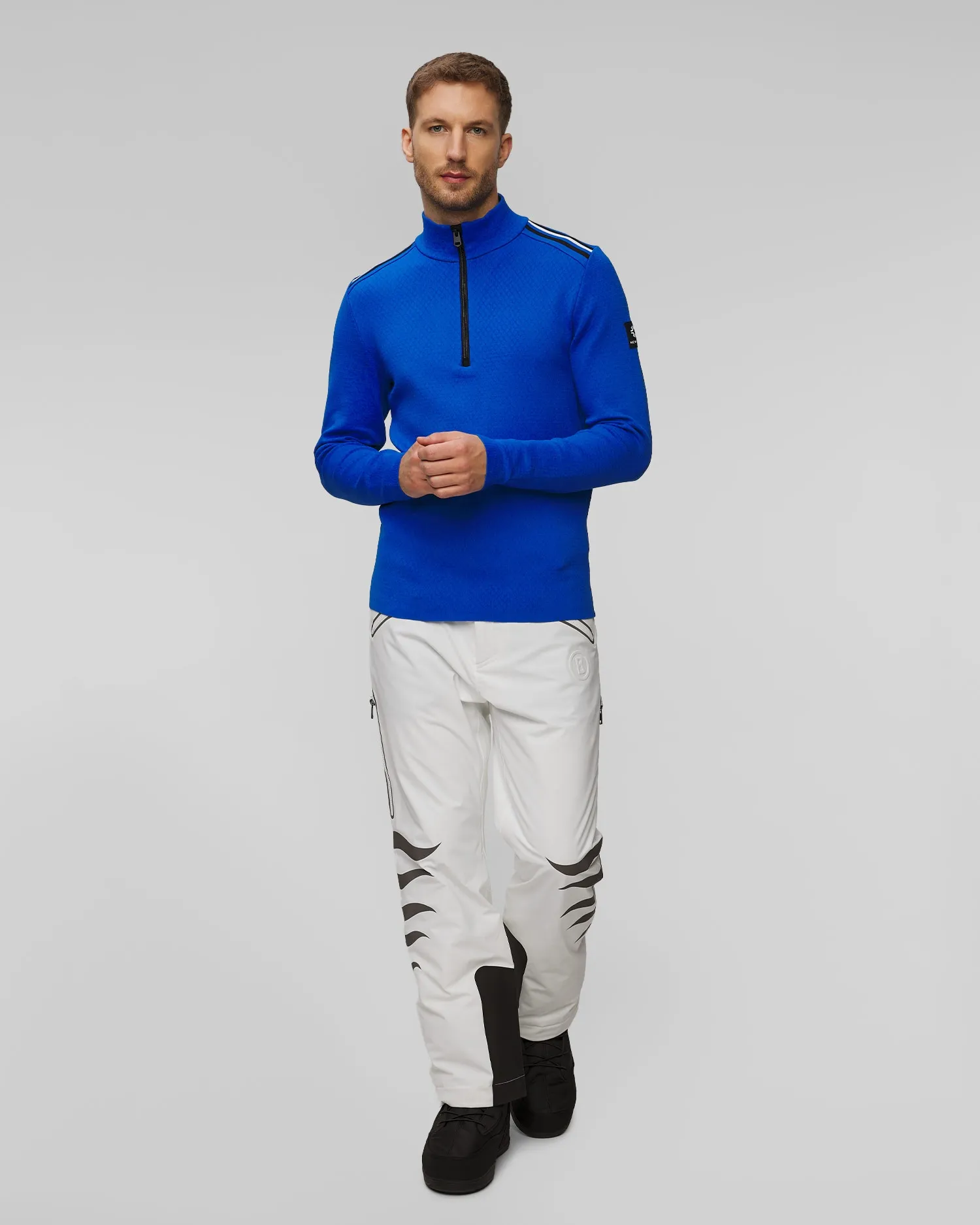 Men's blue technical turtleneck Newland Heracles N33933-59