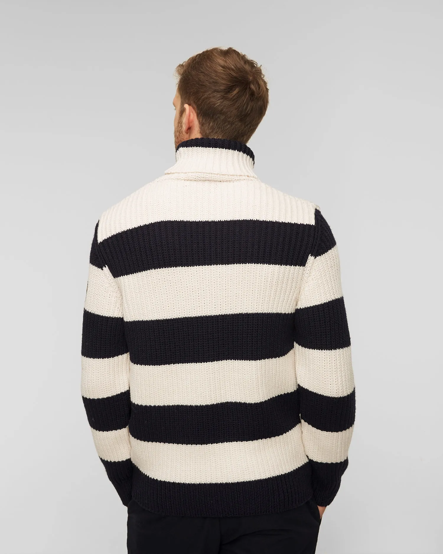 Men's striped wool turtleneck by Paul&Shark 13311096-583