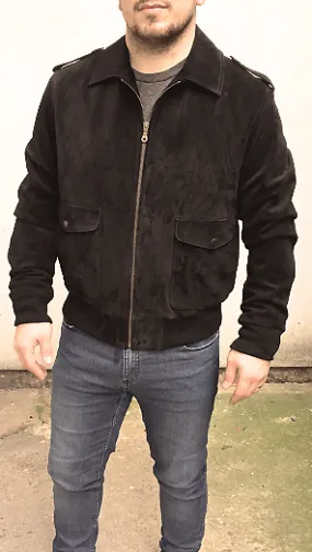 Men's Black Suede Jacket