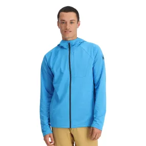 Mens Gridweb Tech Hoodie - Aether Blue