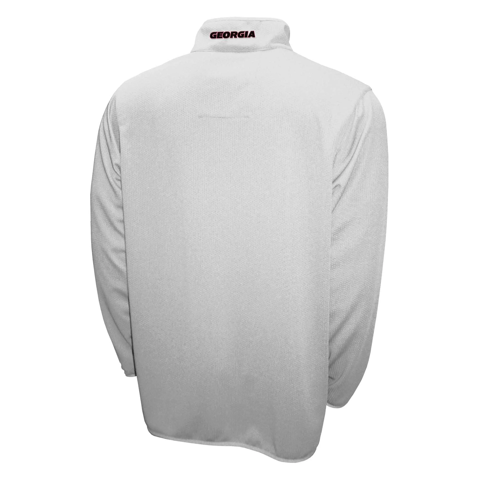 Men's Franchise Club White Georgia Bulldogs Breeze Quarter-Zip Pullover