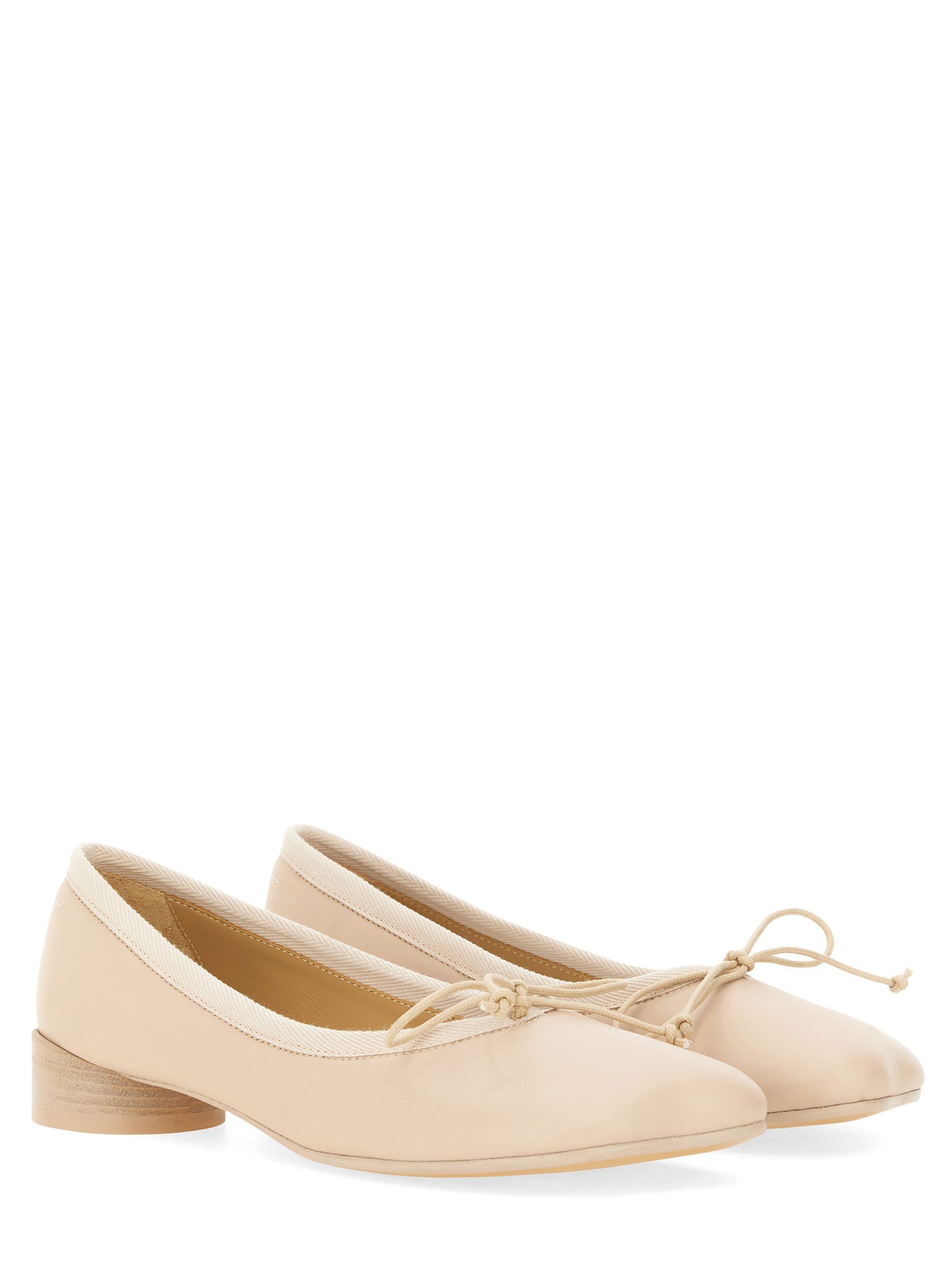 MM6 MAISON MARGIELA    CLASSIC ANATOMICAL LEATHER BALLET FLATS