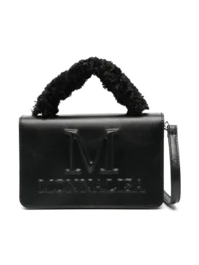 Monnalisa logo-embossed shoulder bag - Black