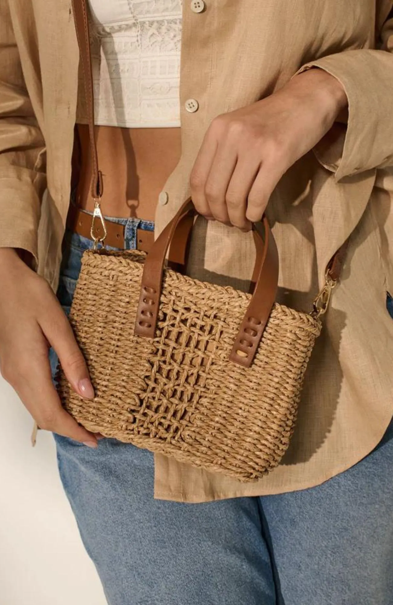 Mora Straw Bag Tan