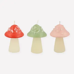 Mushroom Candles - set of three