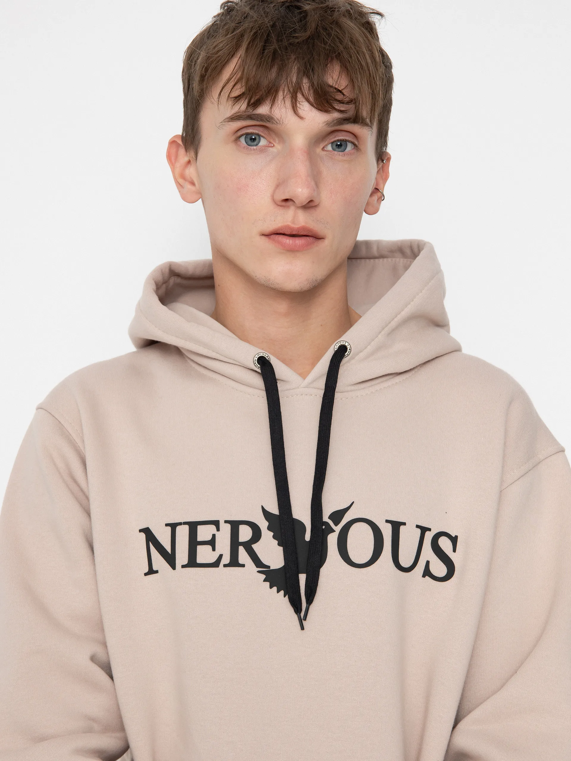 Nervous Hoodie Classic 3D HD (beige)