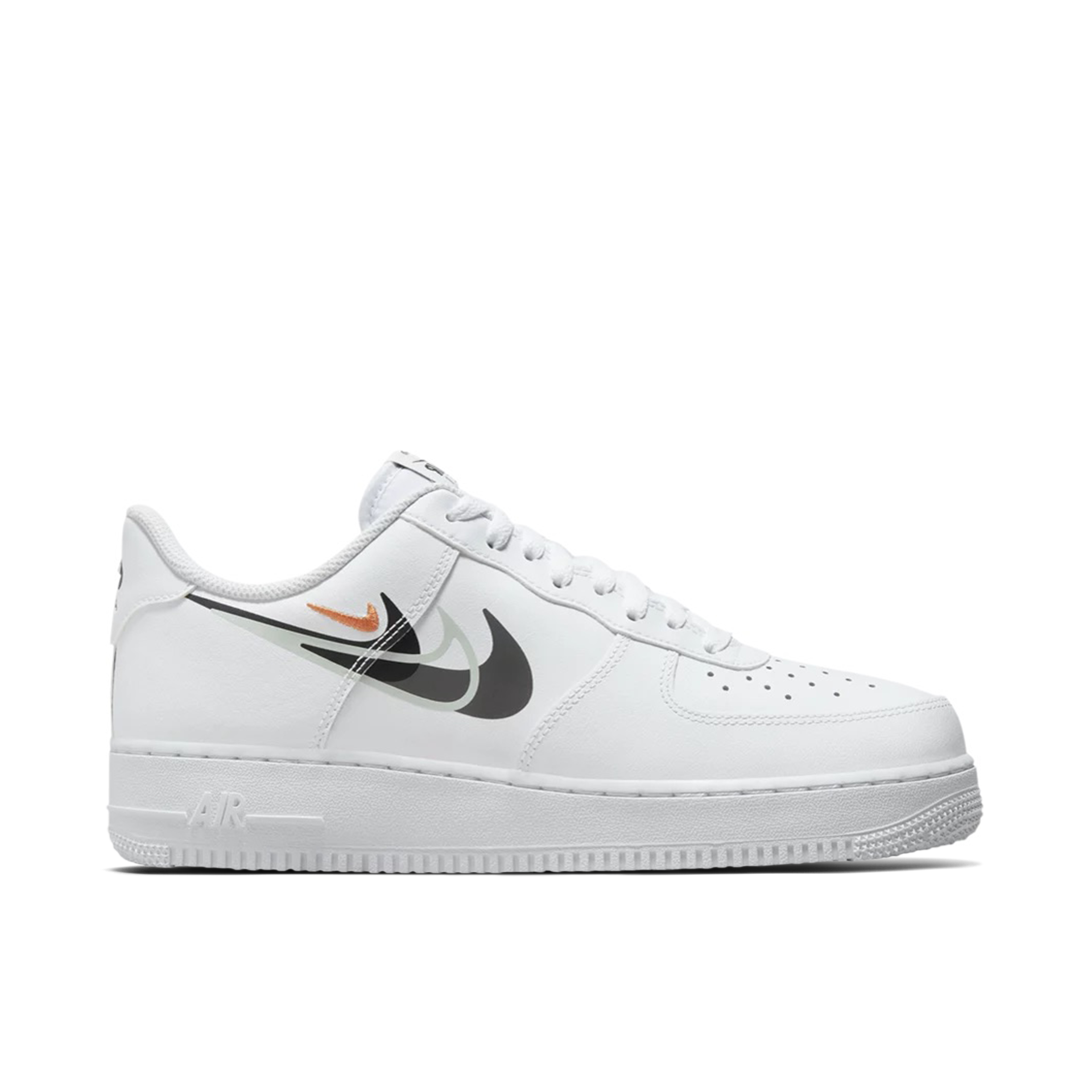 Nike Air Force 1 07 Multi Swoosh White Black | FN7807-100 | Laced