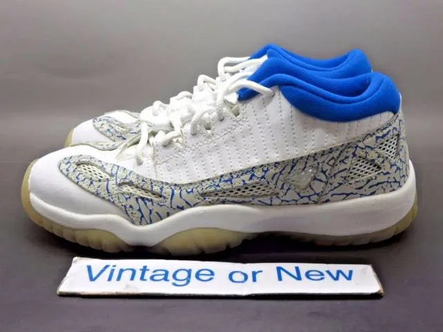 Nike Air Jordan XI 11 low I.E. Argon Blue Retro GS 2007 ...