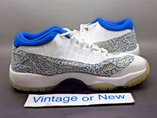 Nike Air Jordan XI 11 low I.E. Argon Blue Retro GS 2007 ...