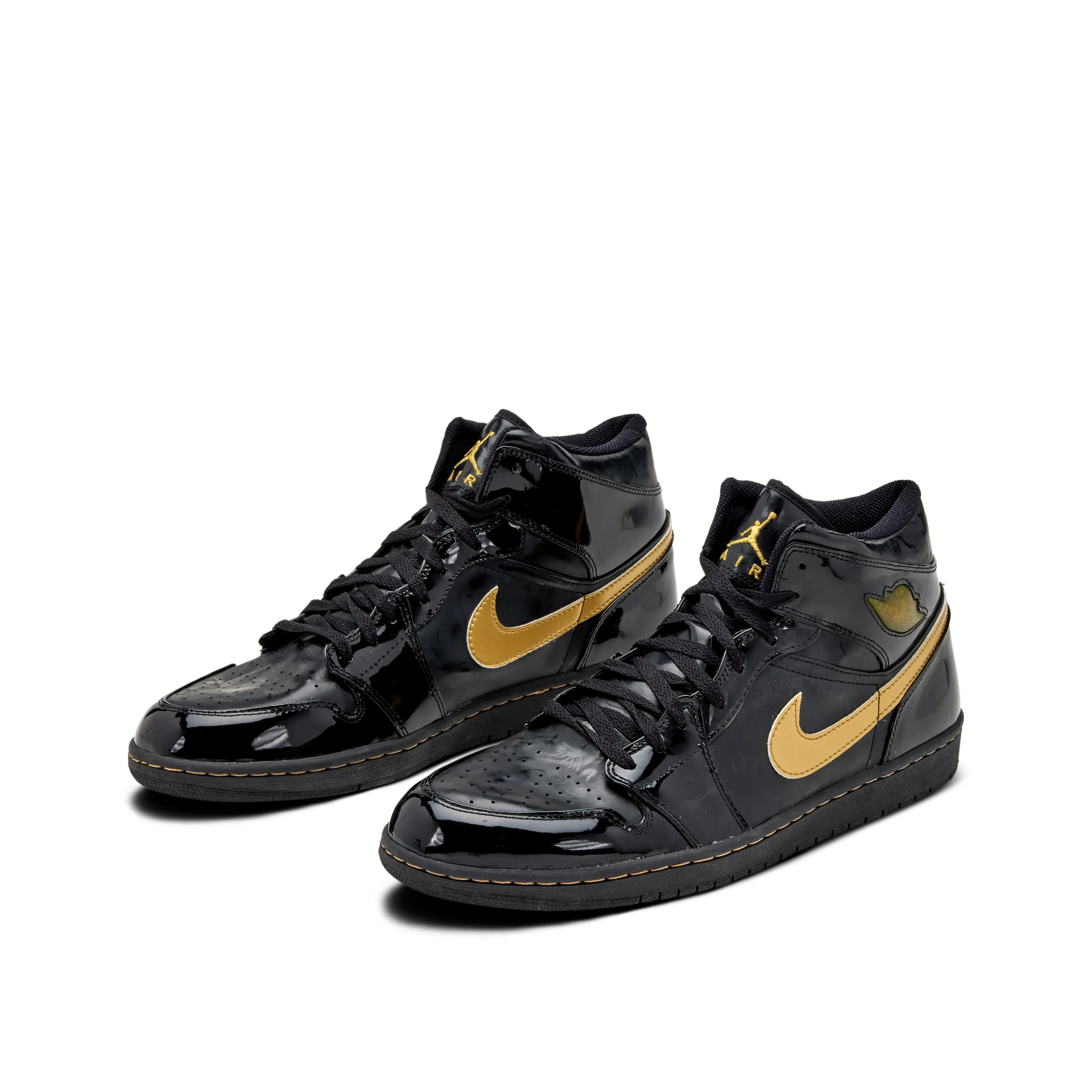 Nike Nike Air Jordan 1 Retro High Black Metallic Gold | Size  15