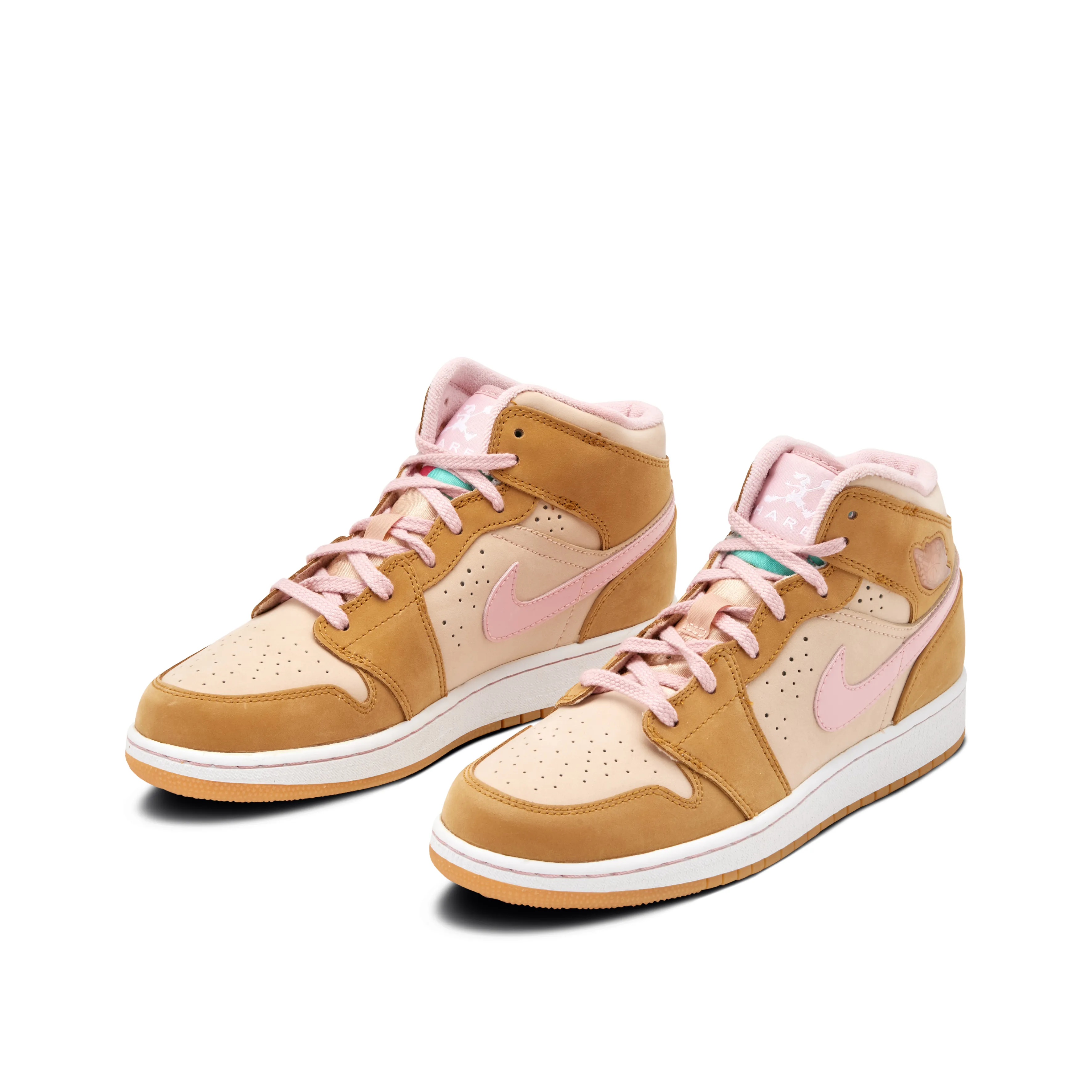 Nike Nike Air Jordan 1 Retro Mid Hare GS Wheat | Size 7Y