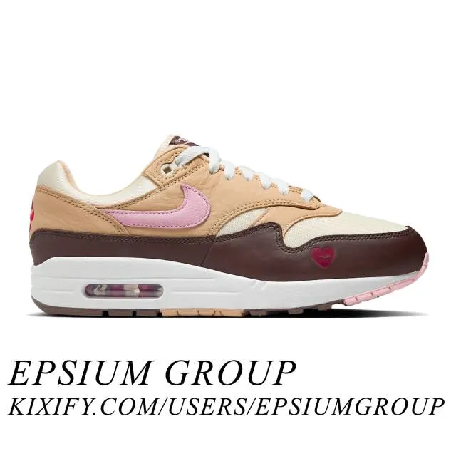 Nike Women's Air Max 1 (Valentine's Day/ Sail/ Light Sof...