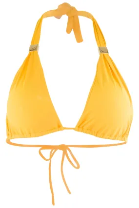 Nina Halter Bikini Top with Pads - Mustard