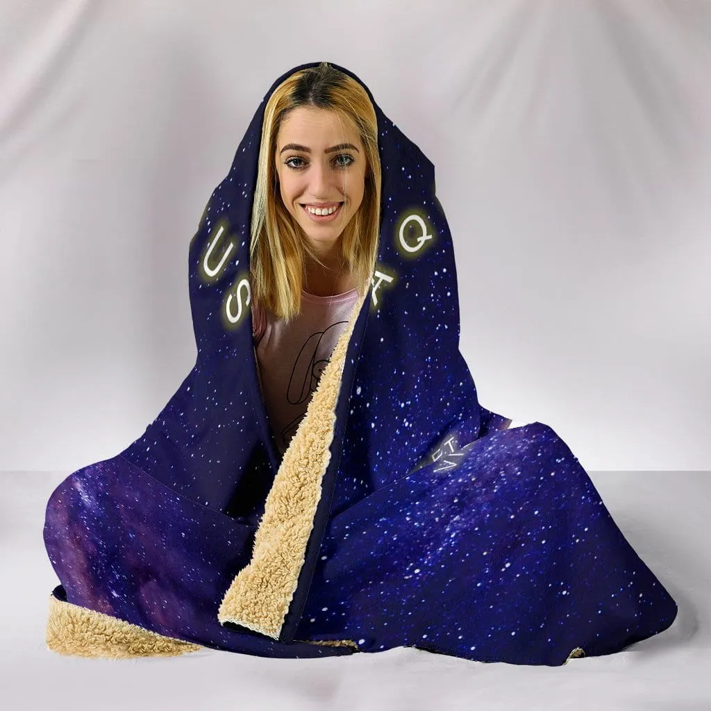 NP Zodiac Aquarius Hooded Blanket