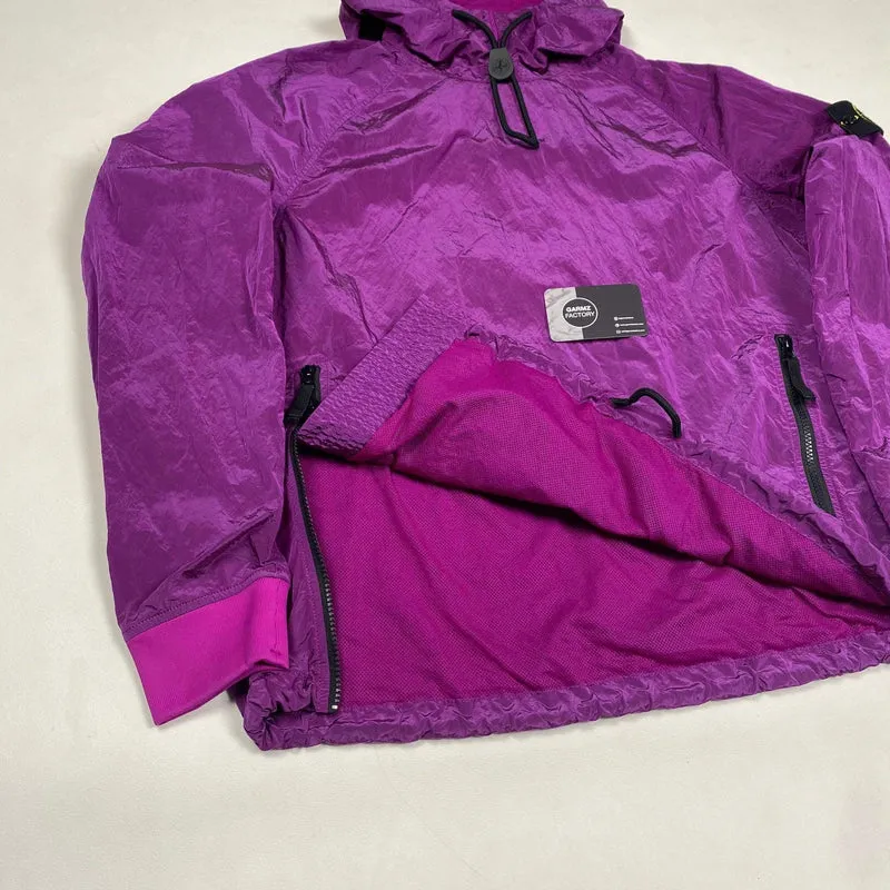 Nylon Metal Smock Pullover Purple