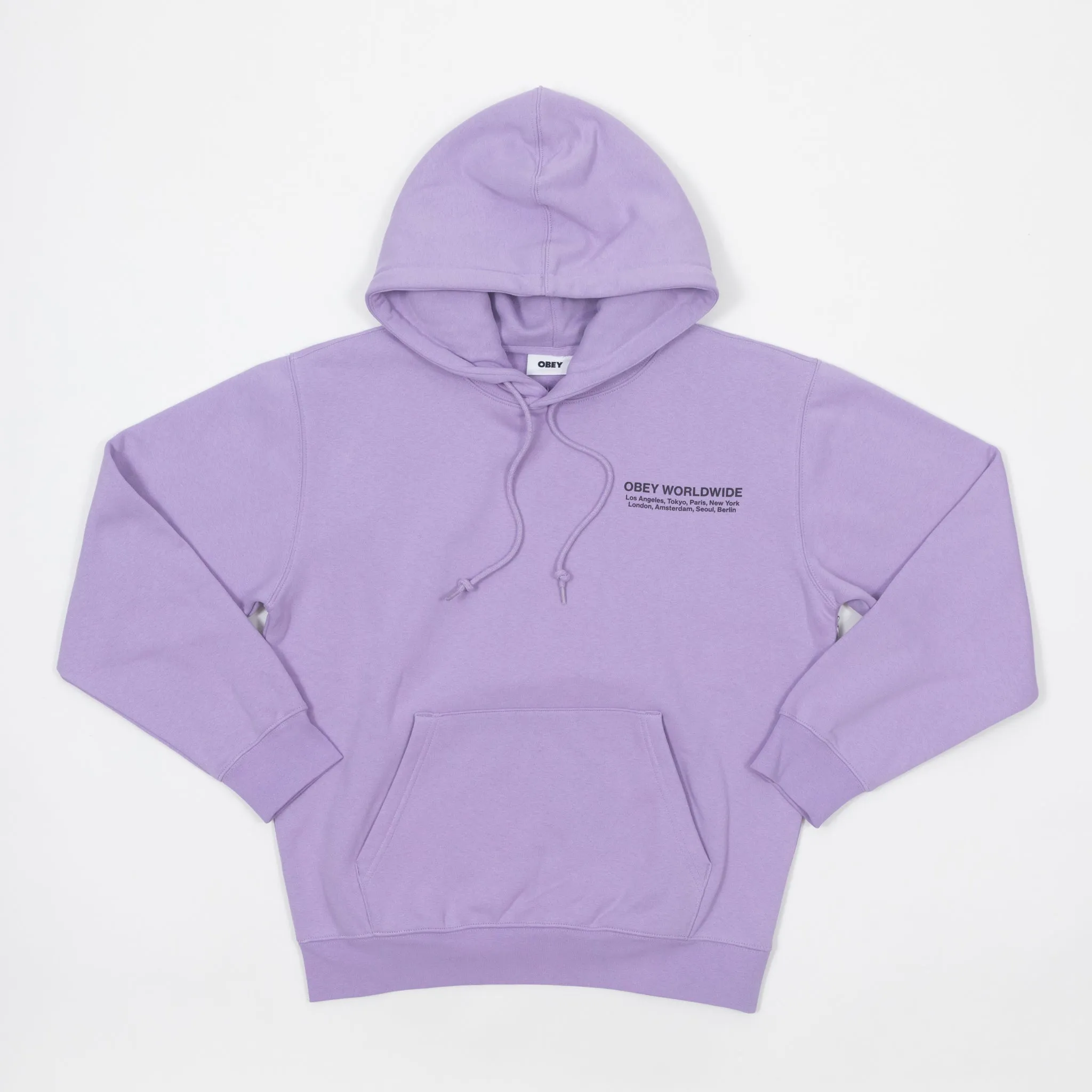 Obey OBEY Worldwide Cities Hoodie in PURPLE