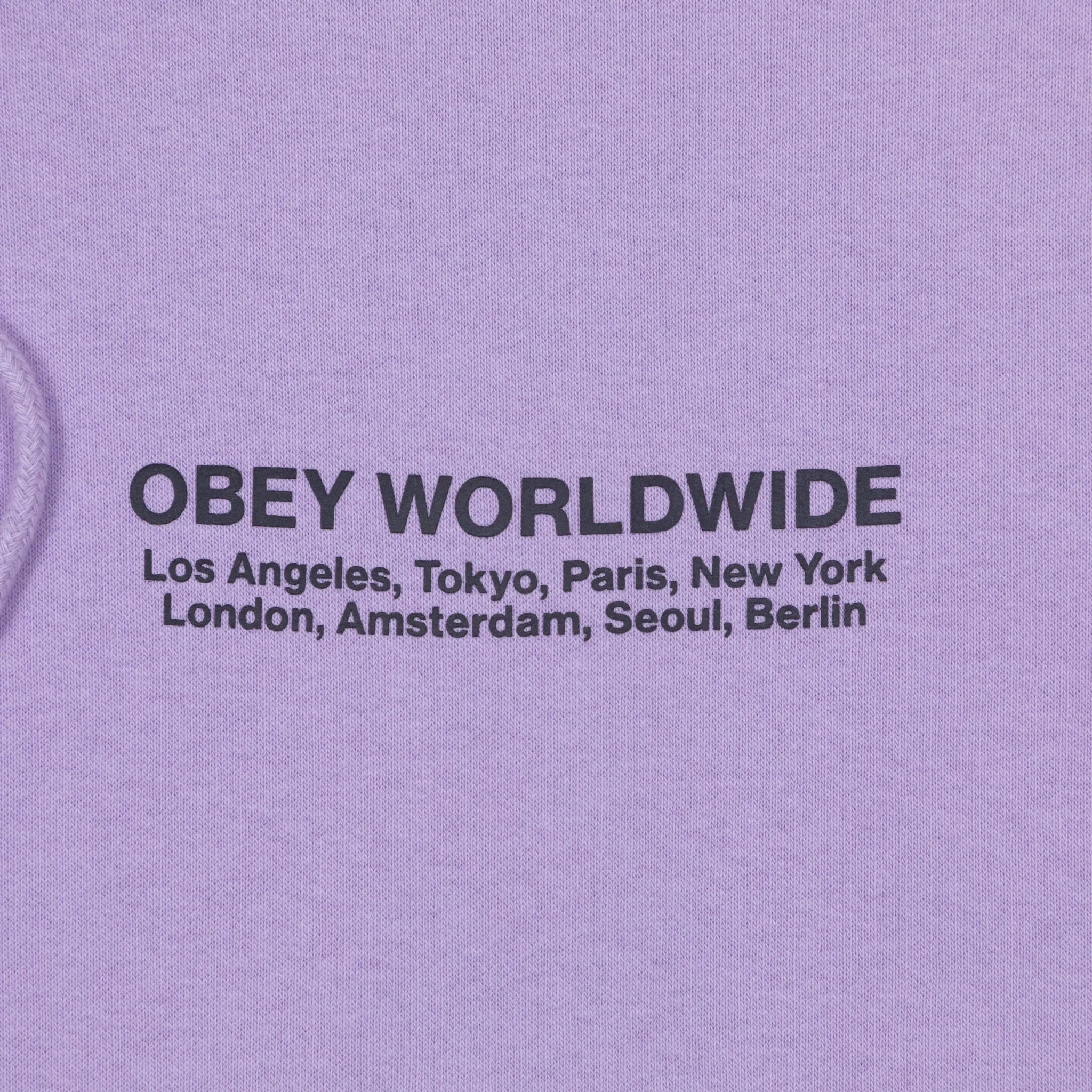 Obey OBEY Worldwide Cities Hoodie in PURPLE