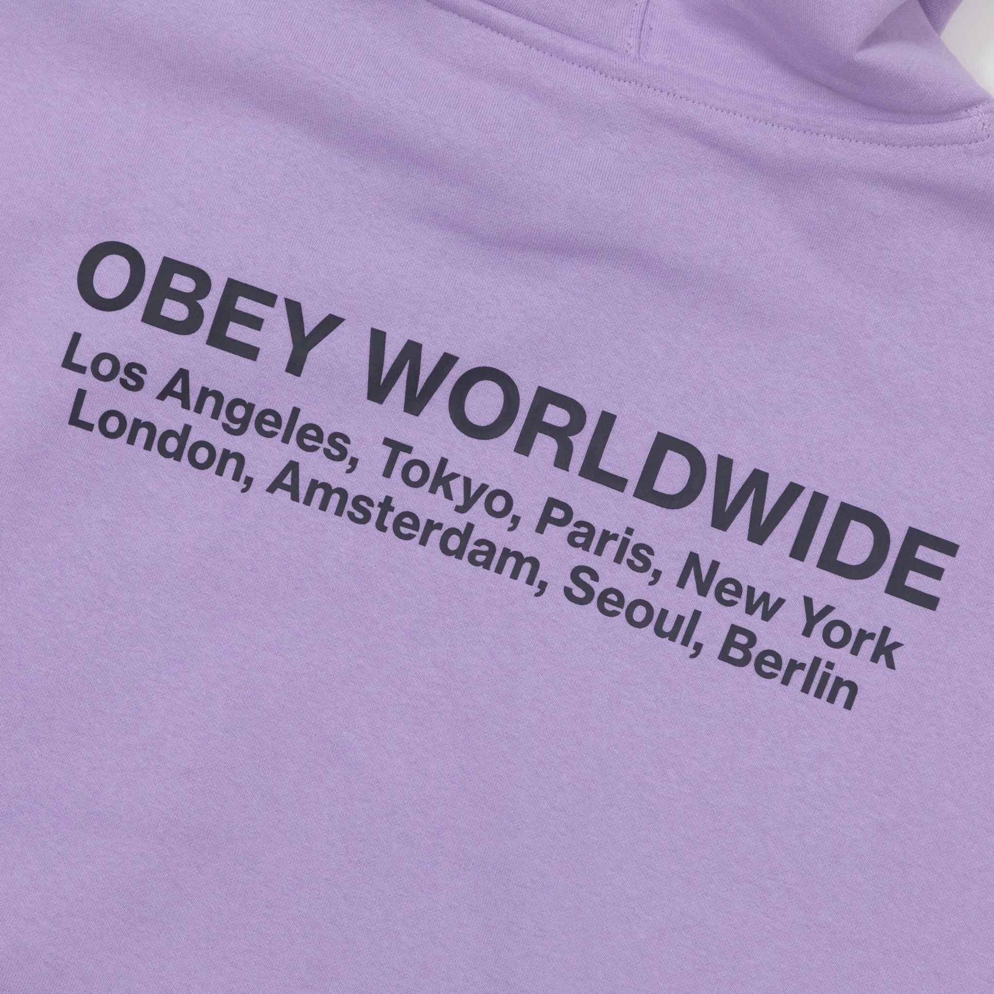 Obey OBEY Worldwide Cities Hoodie in PURPLE