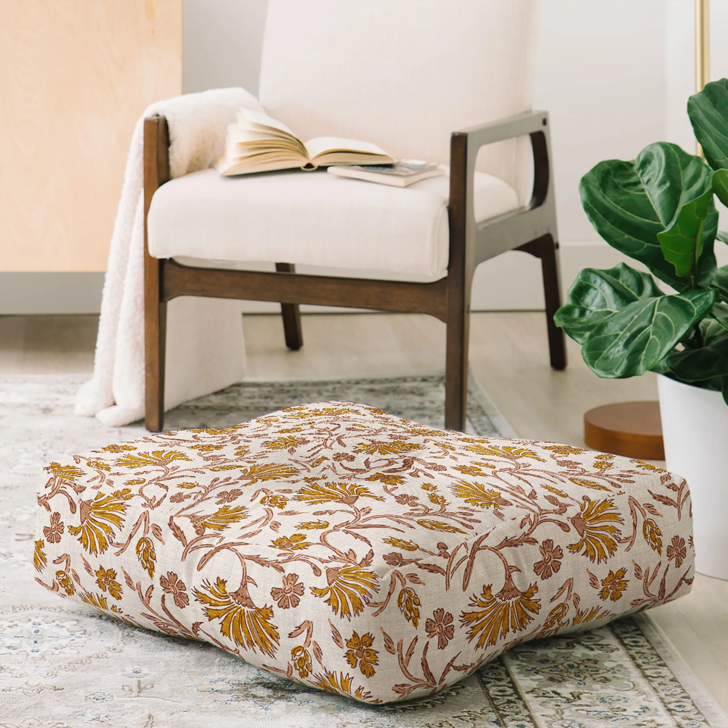 Ole Kalami Beach Floor Pouf Pillow Square (DS)