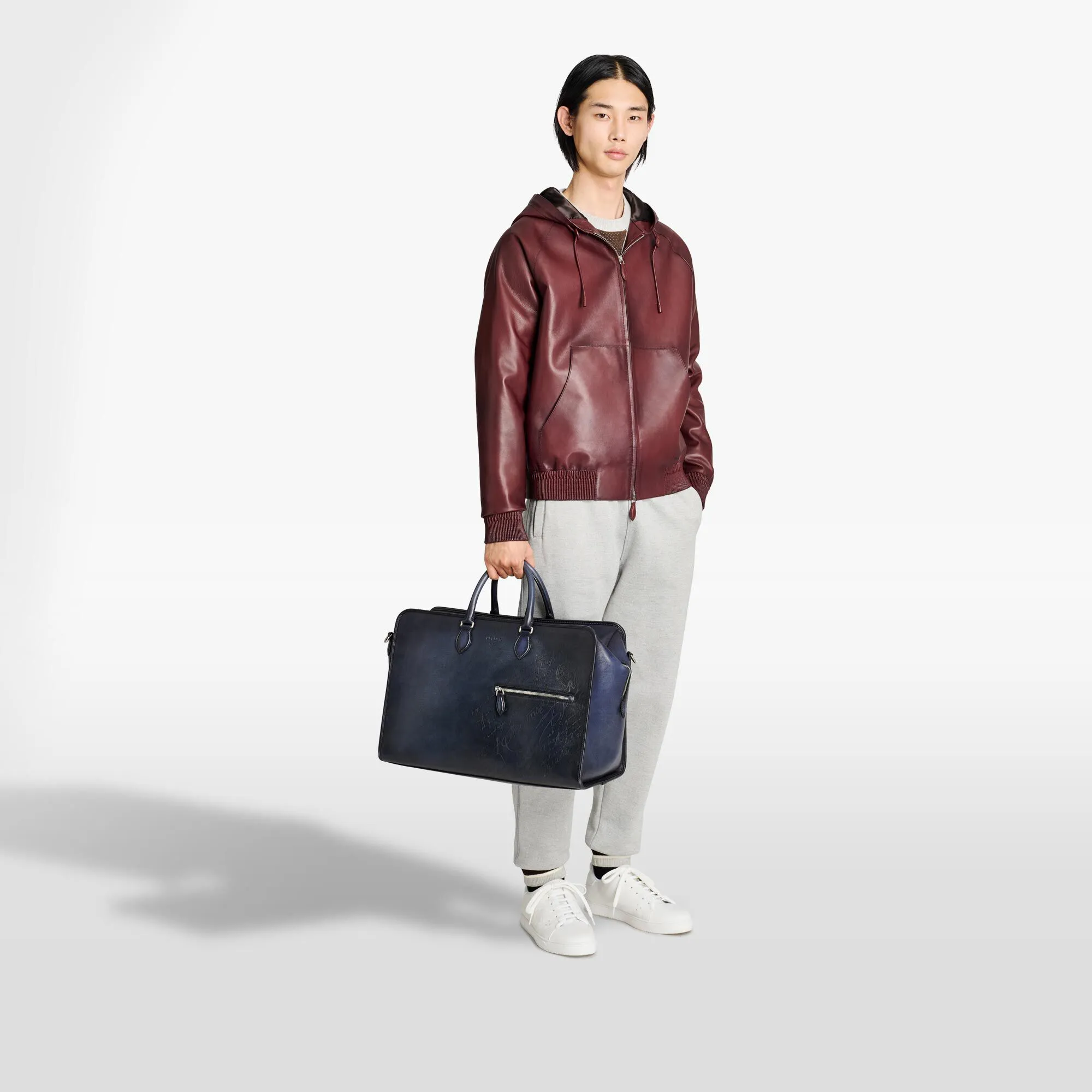 Overnight Scritto Leather Travel Bag