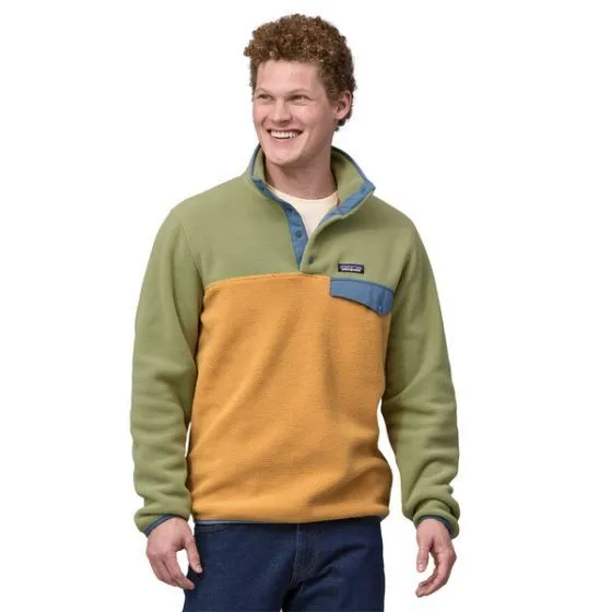 Patagonia Lightweight Synchilla Mens Snap-T® Fleece Pullover - Pufferfish Gold