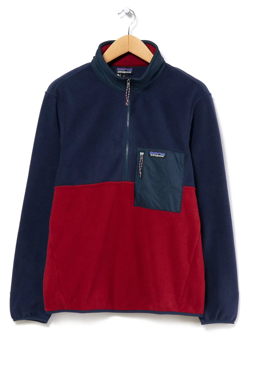 Patagonia Microdini Men's 1/2 Zip Pullover - Wax Red