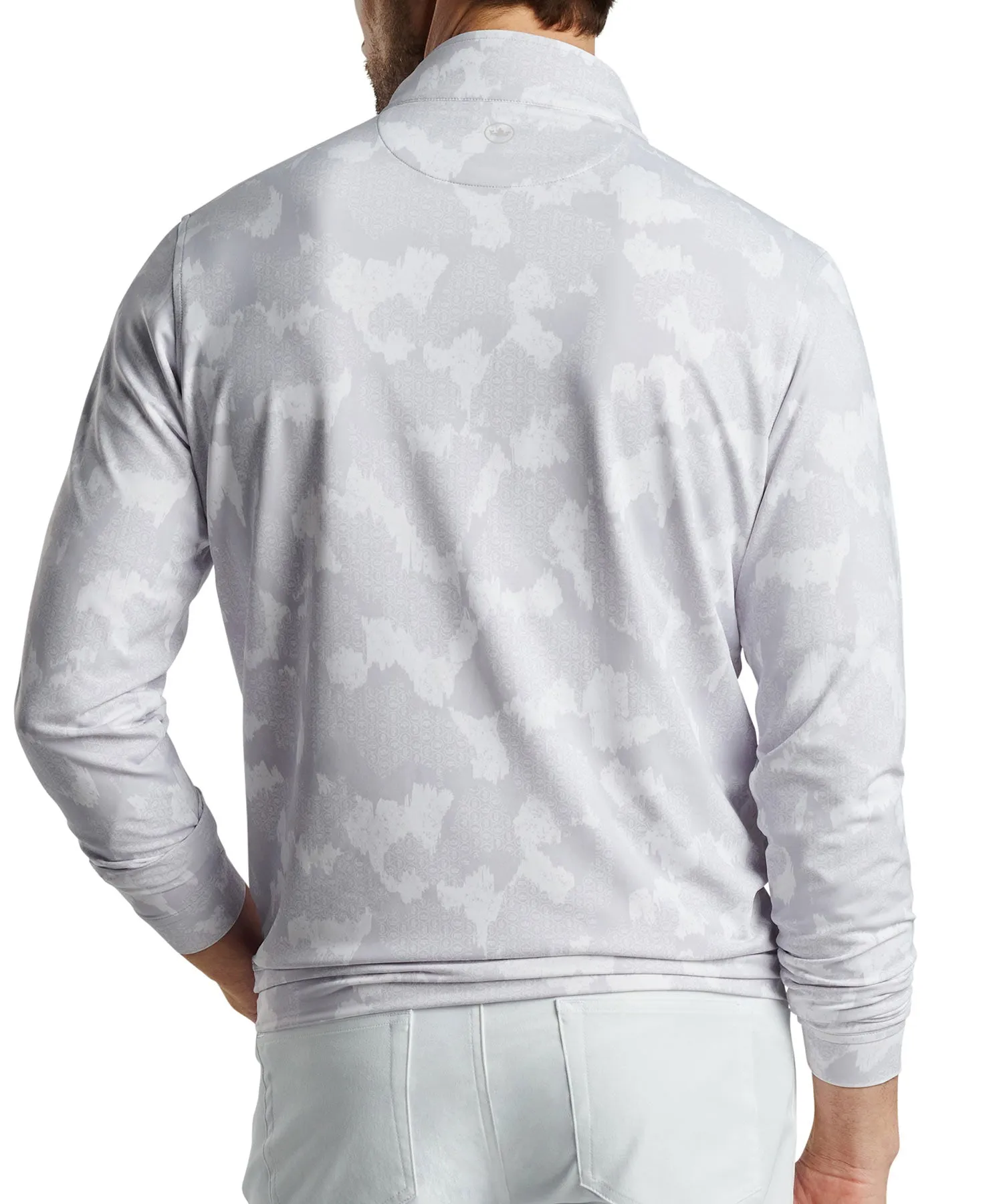 Peter Millar Crown Print Perth Quarter-Zip Pullover