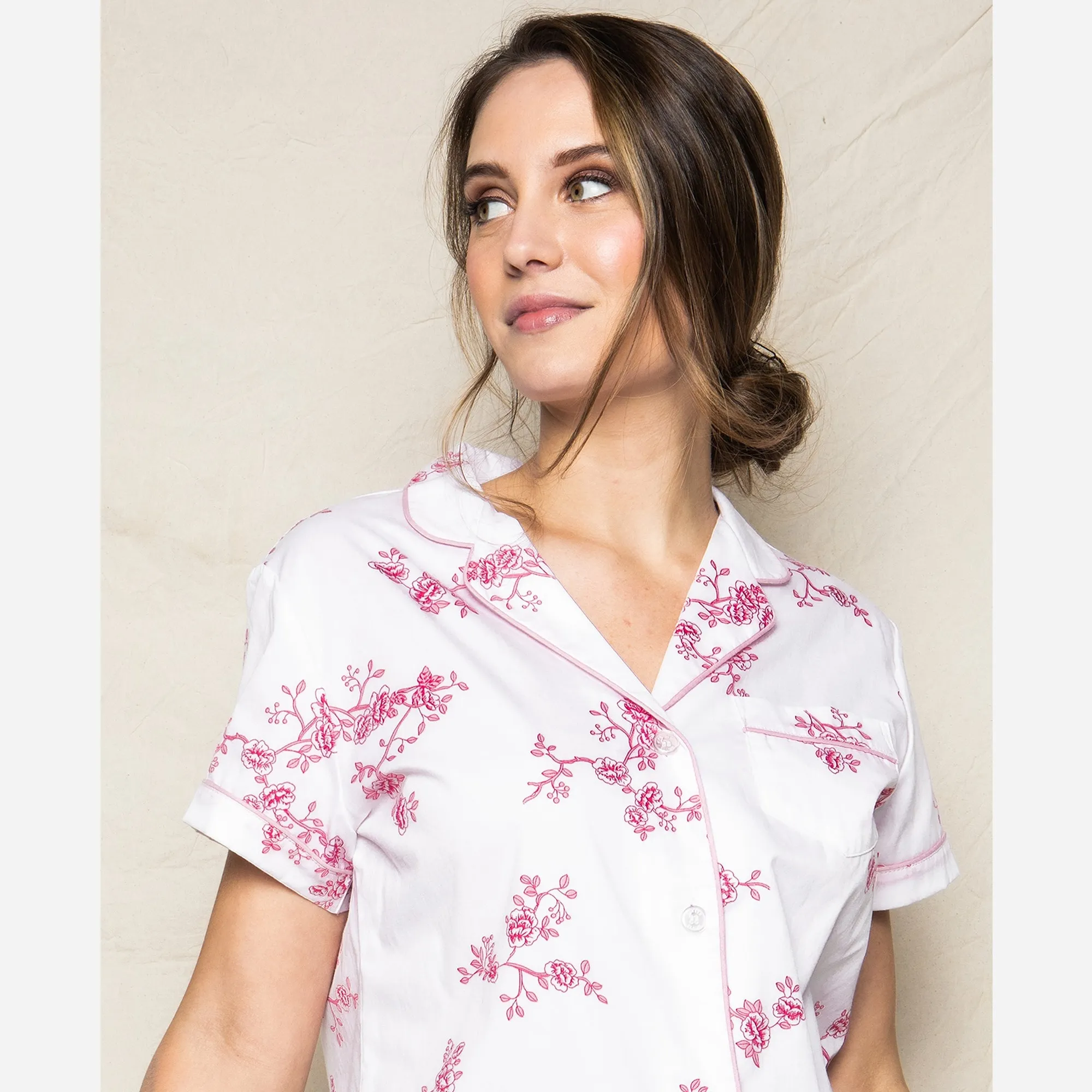 Petite Plume™ women's short-sleeve short set