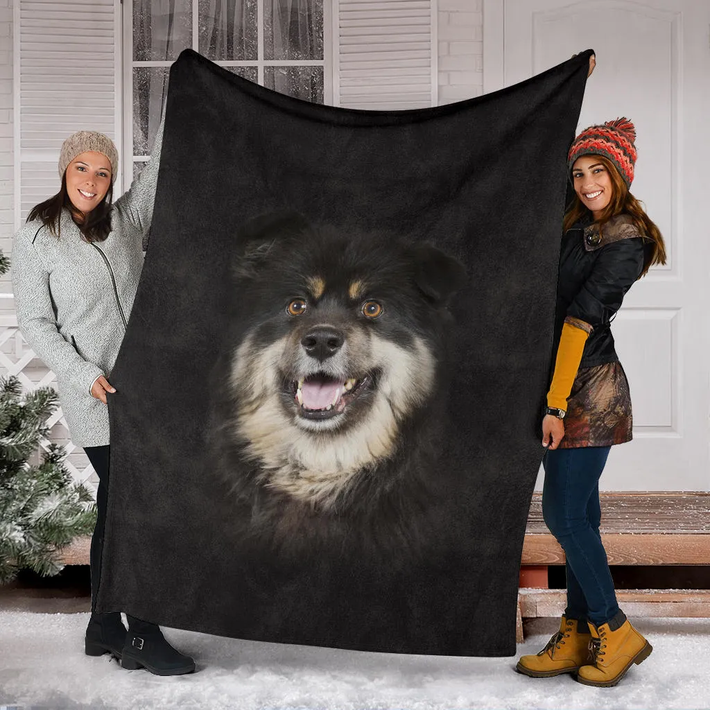 Premium Blanket Finnish Lapphund Face Hair