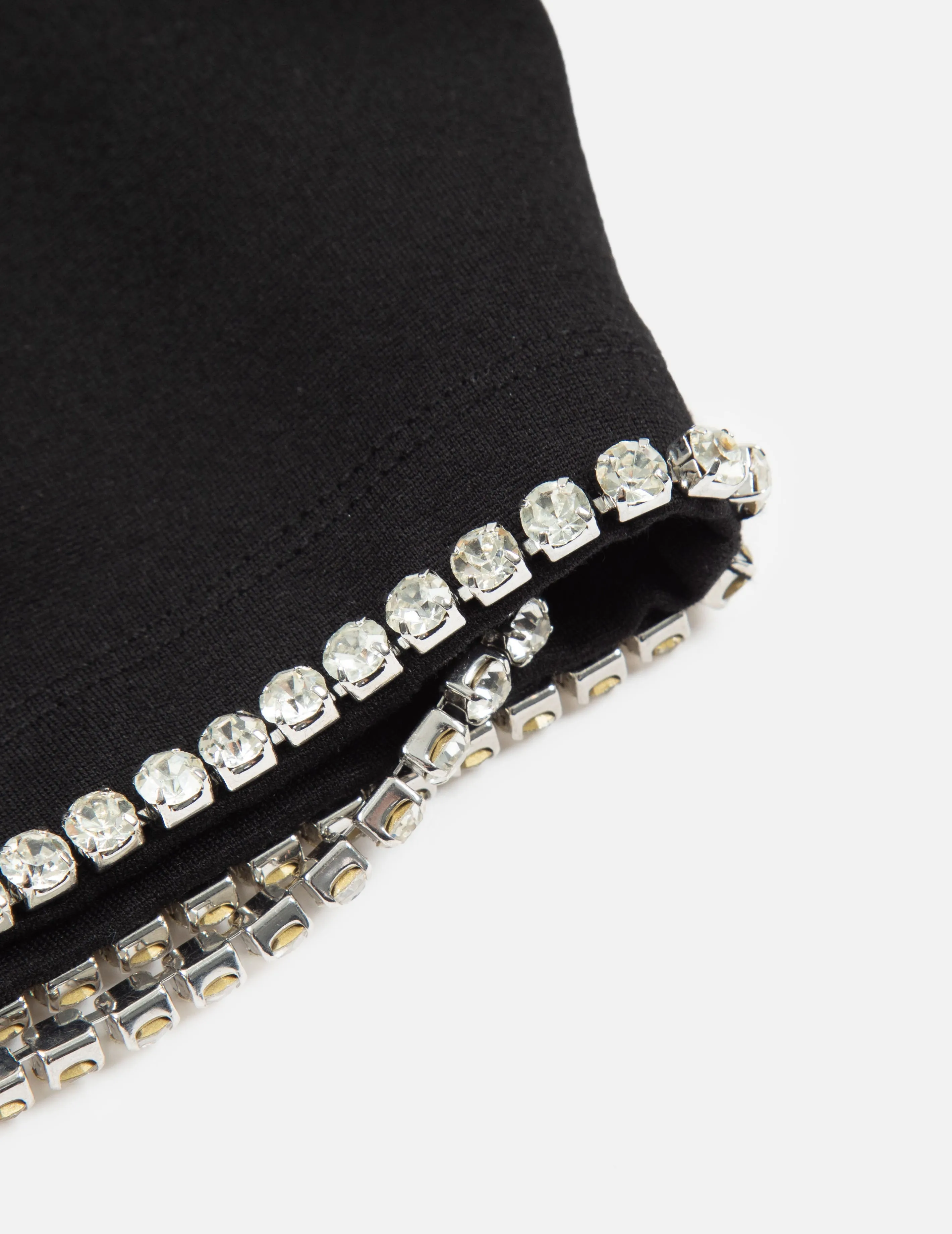 Rhinestone Chains Embellished Cropped Jacket