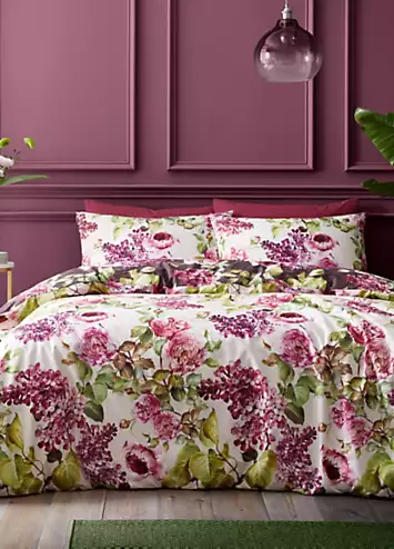 RHS Pia Floral 100% Cotton 200 Thread Count Duvet Cover Set | Kaleidoscope