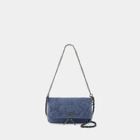 Rock Nano Xl Glitter Crossbody - Zadig & Voltaire - Denim - Blue