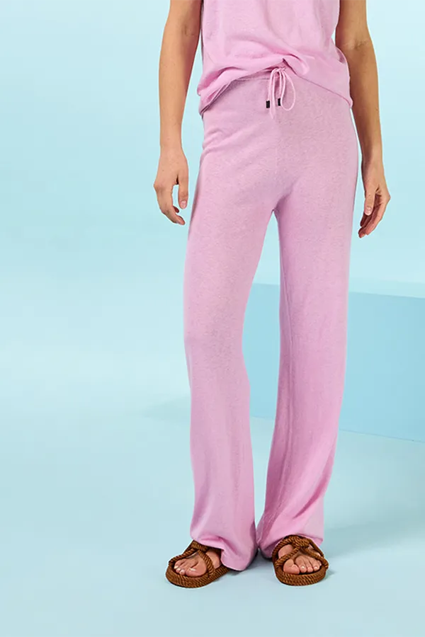 Rodier LIGHT PINK KNIT TROUSERS